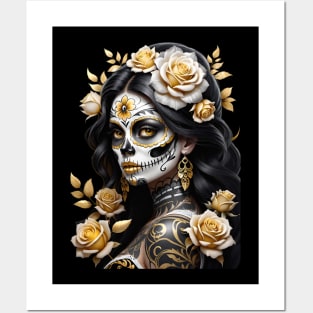 Catrina de Oro- Golden Catrina Posters and Art